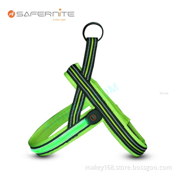 Led Glow Dog Harness Jacket Vest